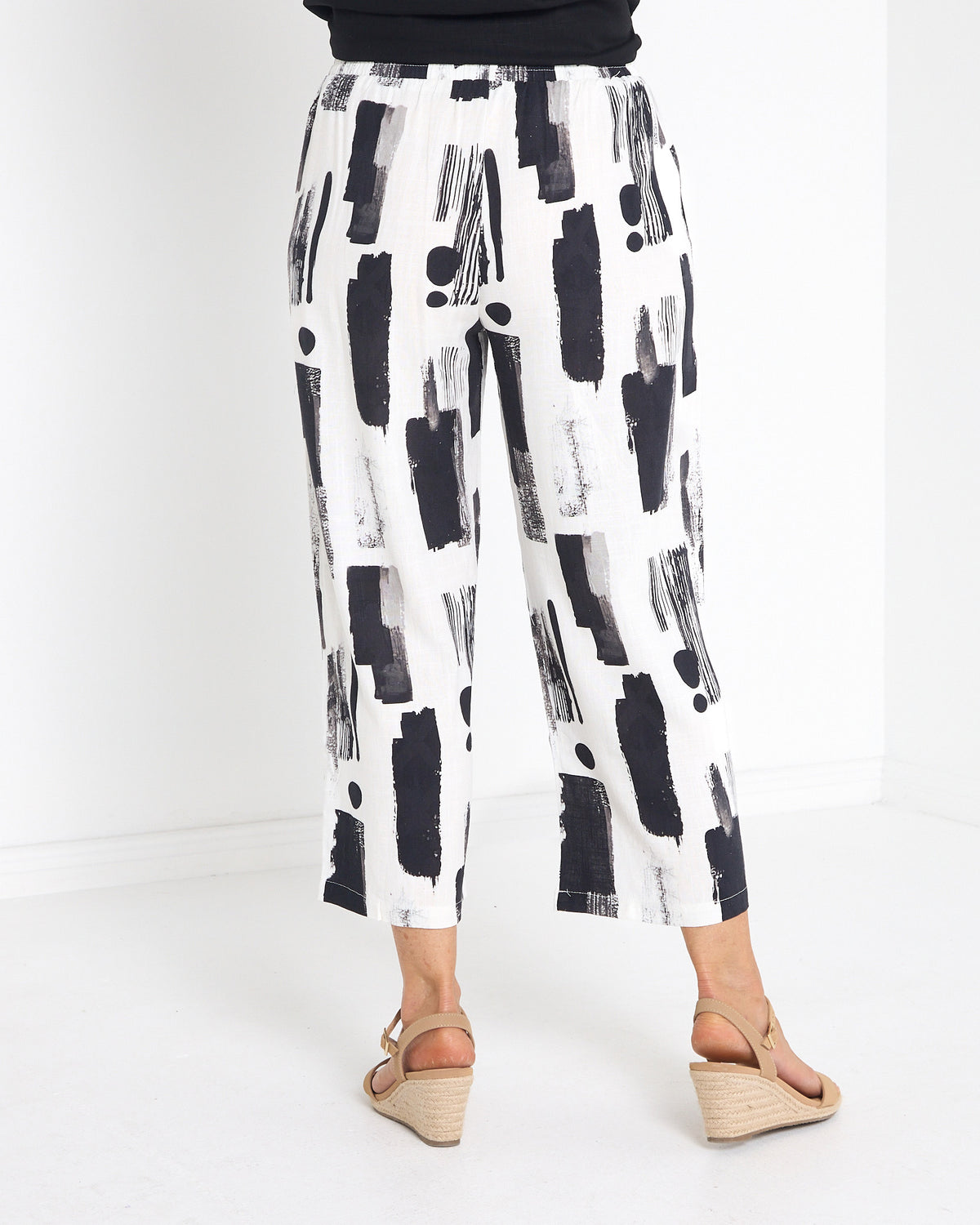 Positano Linen Cotton Pant - Ink Wash