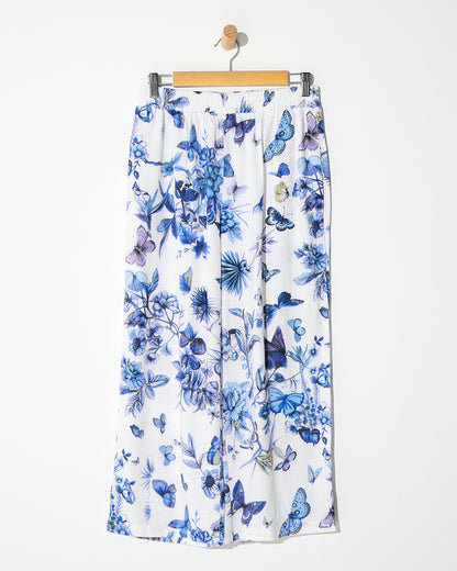 Positano Pant - Blue Butterfly