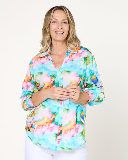 Cora Printed Blouse - Multi Colour