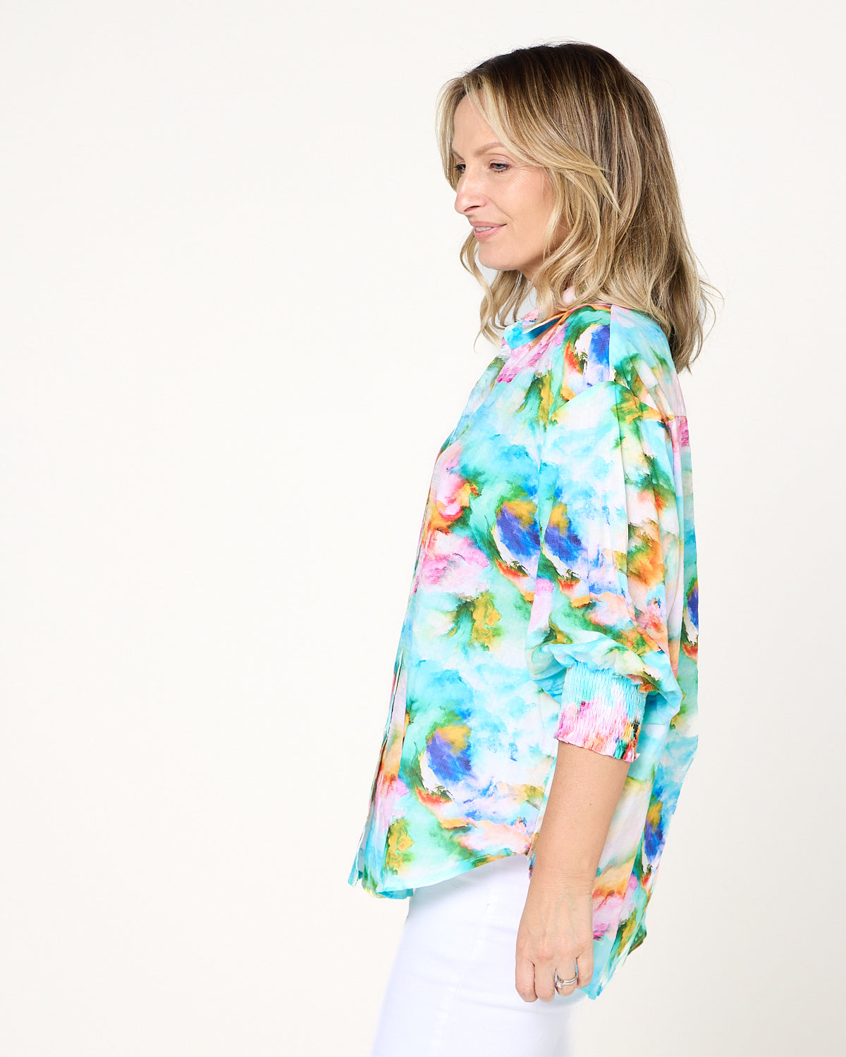 Cora Printed Blouse - Multi Colour