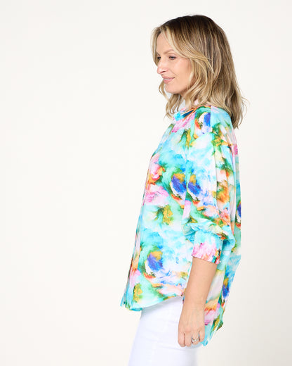 Cora Printed Blouse - Multi Colour