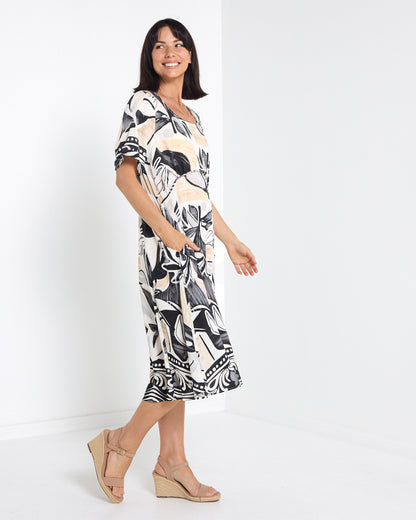 Wellington Dress - Black Tapestry