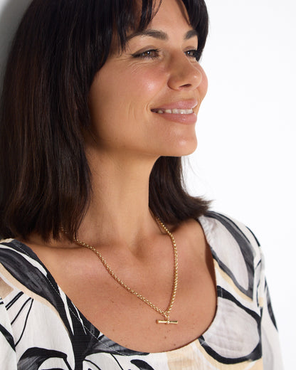 Prescott Bar Necklace - Gold
