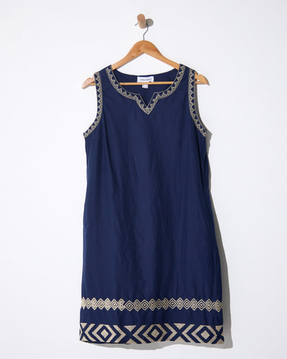 Caspian Dress - Navy