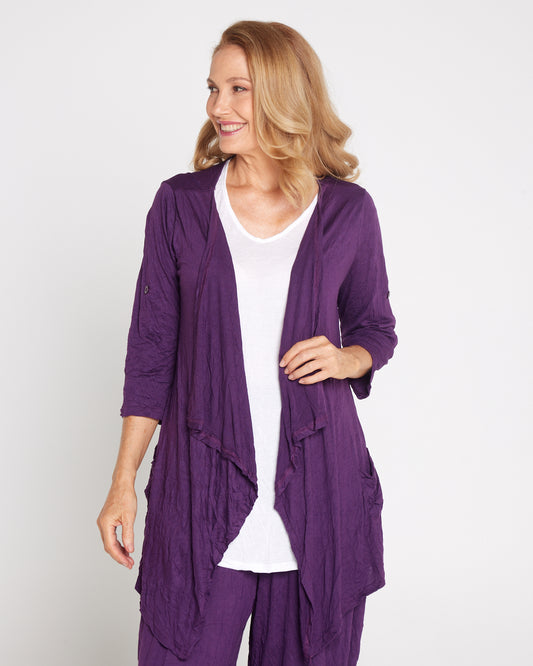 Teegan Crush Cardigan - Purple