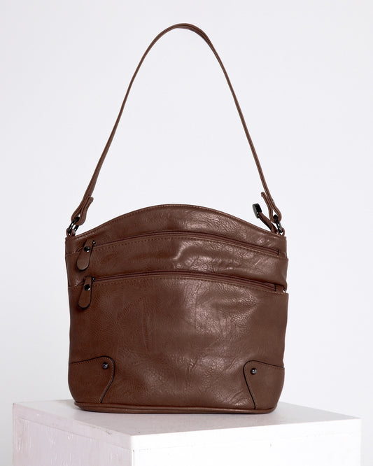Norbiton Zip Bag - Brown