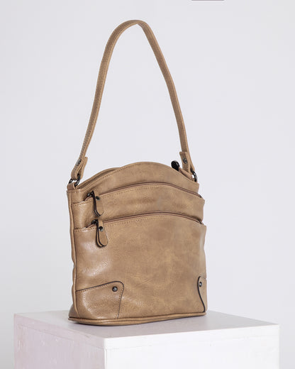 Norbiton Zip Bag - Camel