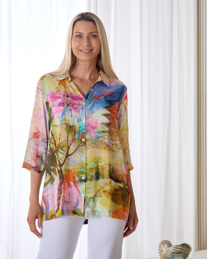 Digital Collared Shirt - Scenic
