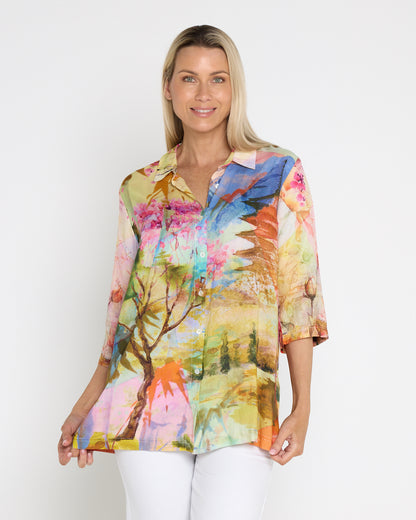 Digital Collared Shirt - Scenic