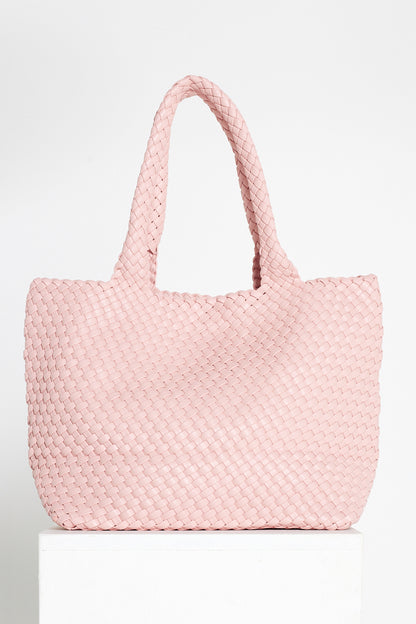 Lois Woven Bag & Clutch  - Pink