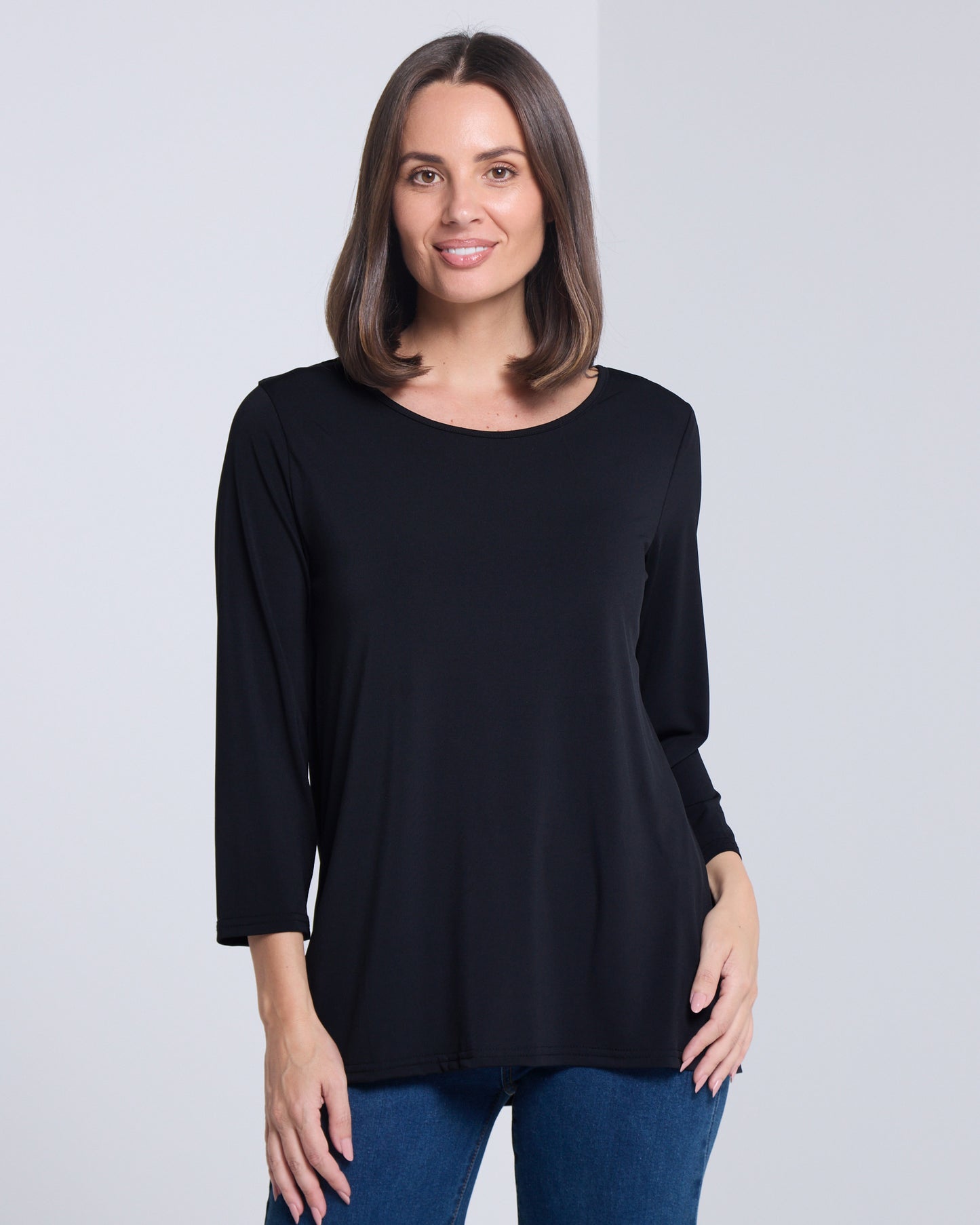 Camden Stretch Top - Black