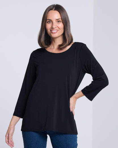 Camden Stretch Top - Black