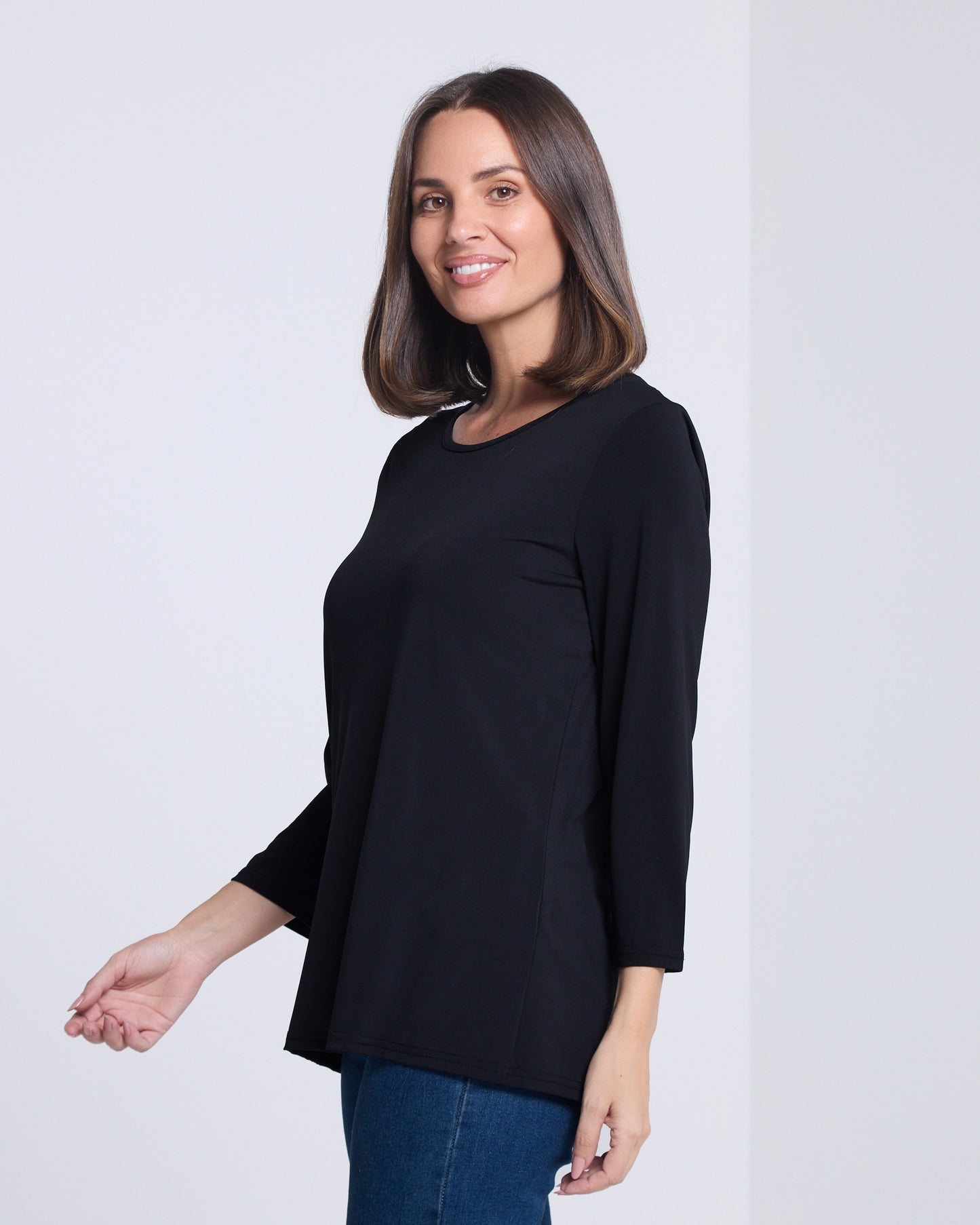 Camden Stretch Top - Black