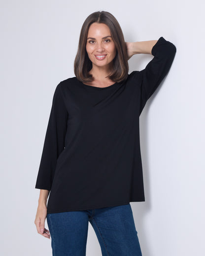 Camden Stretch Top - Black