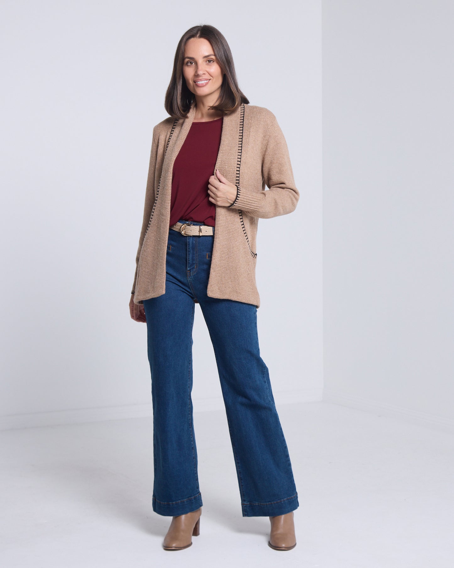 Ren Knit Cardi - Caramel