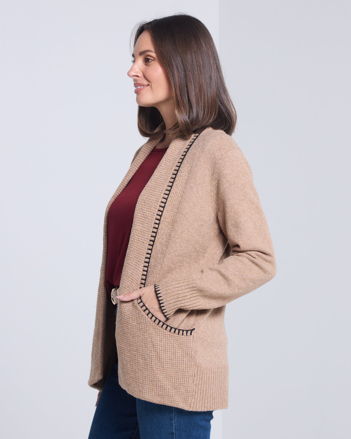 Ren Knit Cardi - Caramel