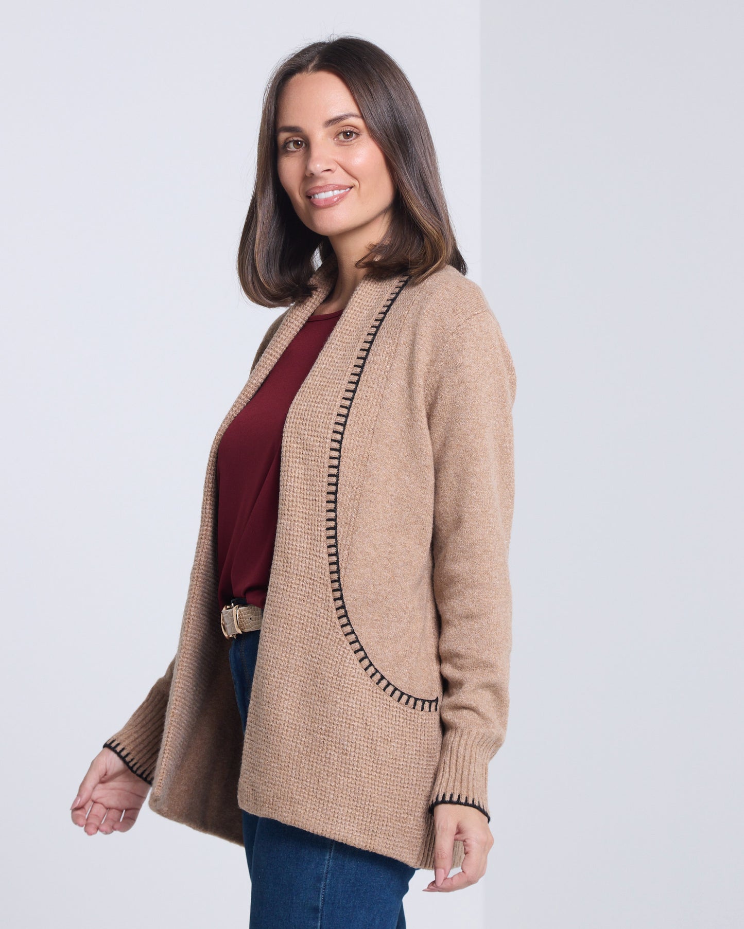 Ren Knit Cardi - Caramel