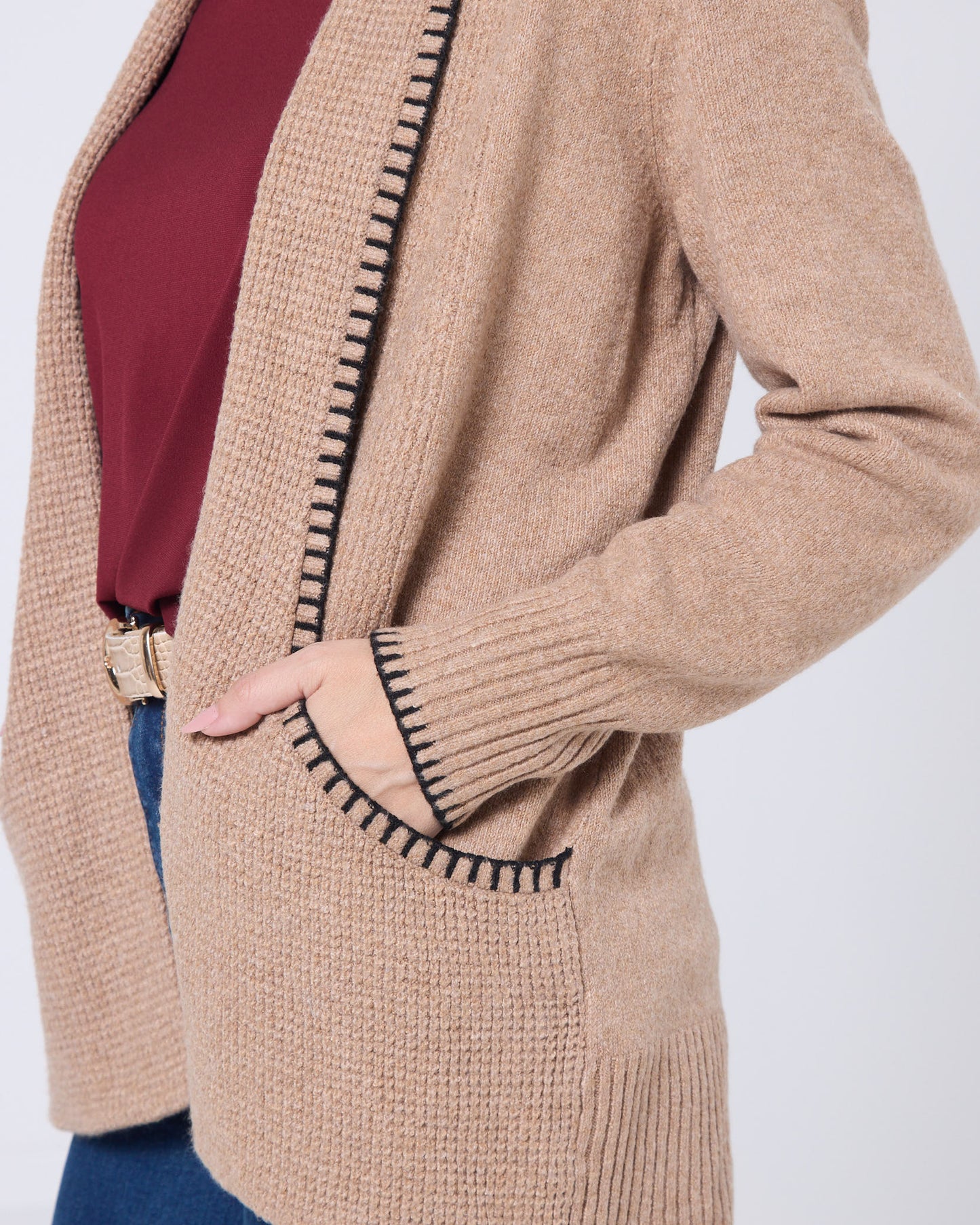 Ren Knit Cardi - Caramel