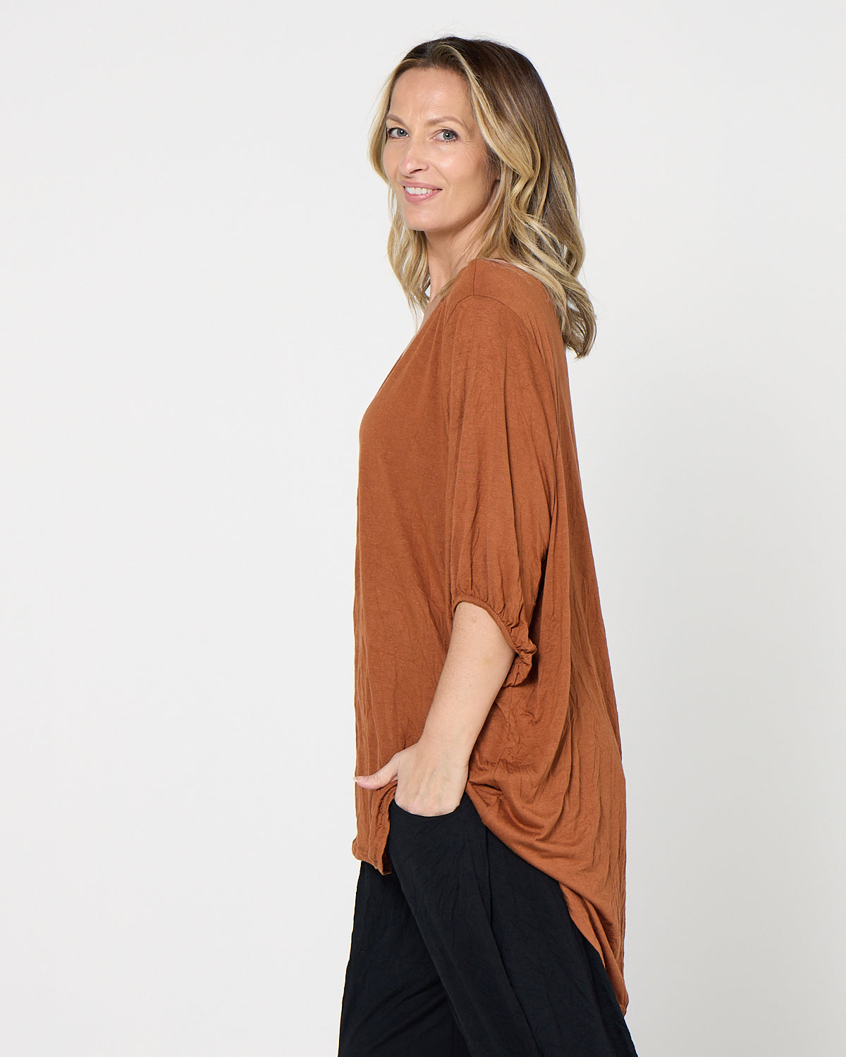 Leah Top - Rust