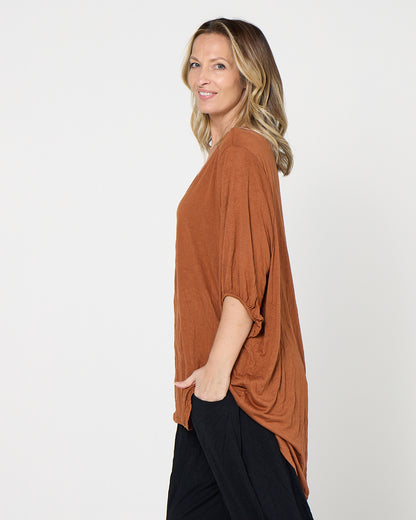 Leah Top - Rust