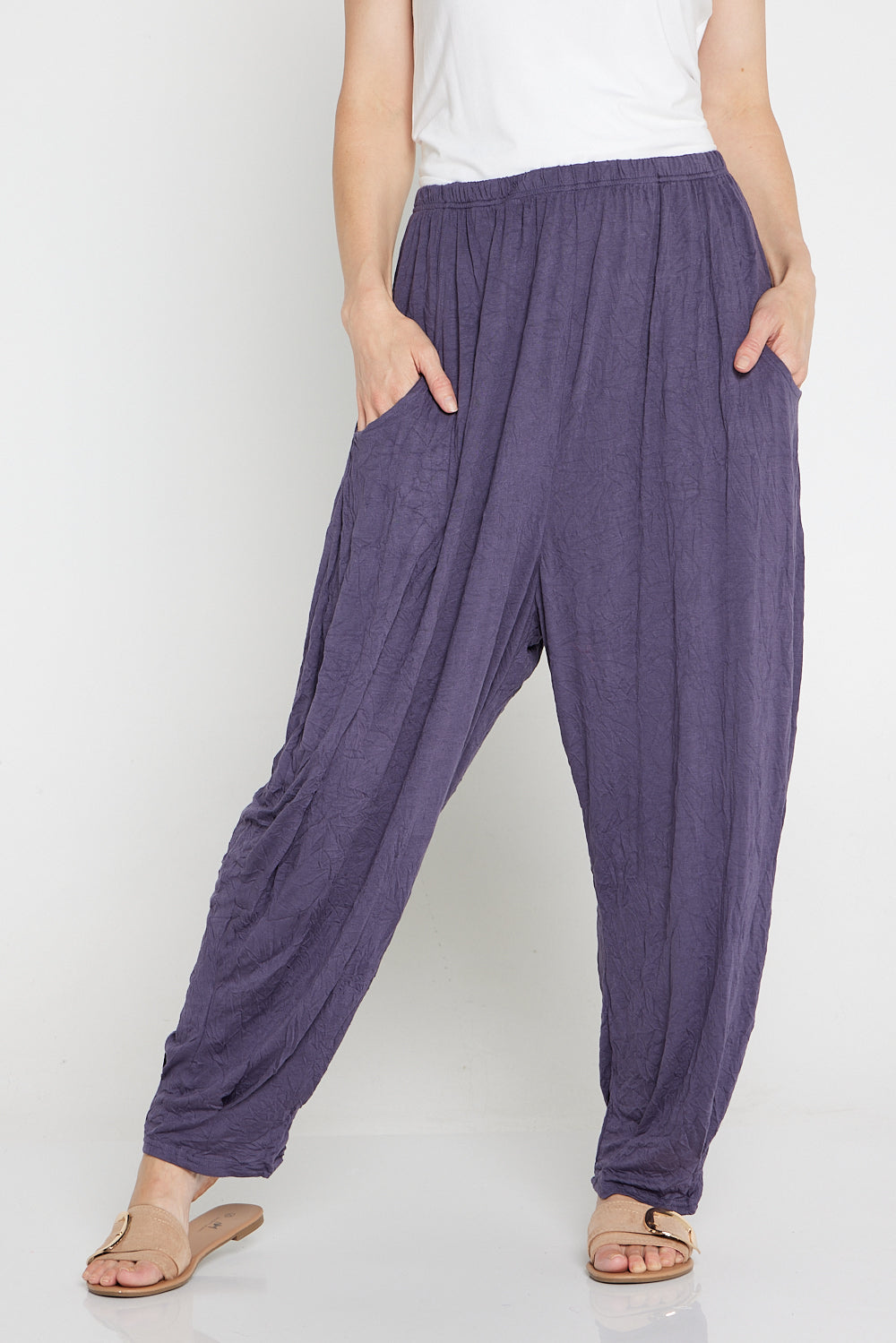 Alisha Pants - Inky Charcoal | Cotton Village | TULIO Fashion