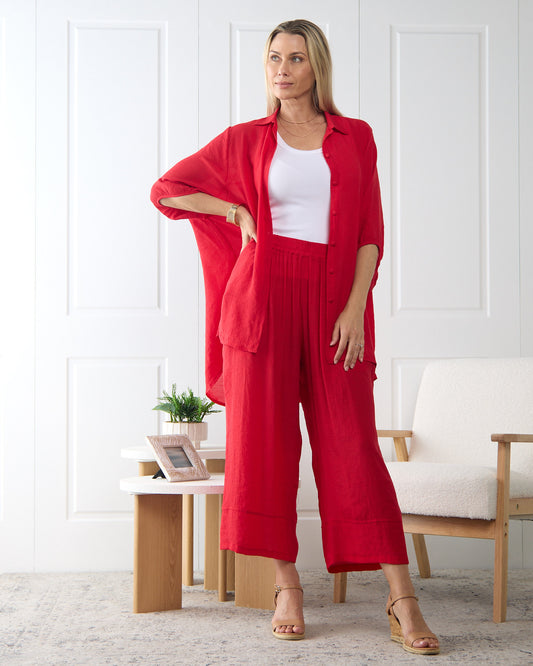 Comfort Shirt & Bonnie Pants - Red