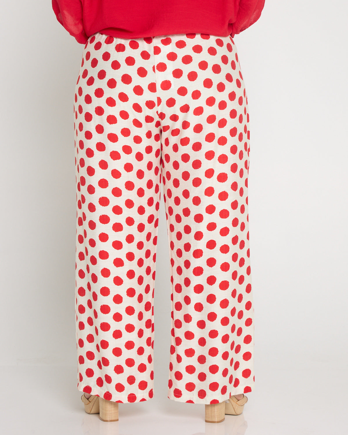 Demi Wide Leg Pants - Red Spot