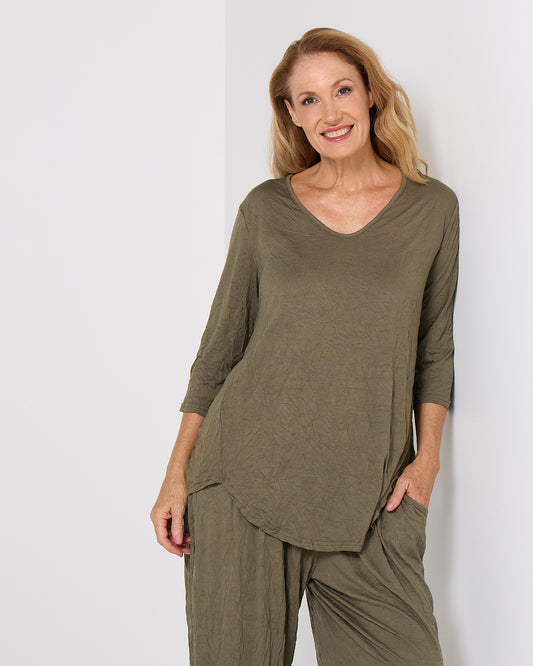Lesley Top - Khaki