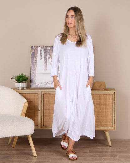 Maisie Dress - White