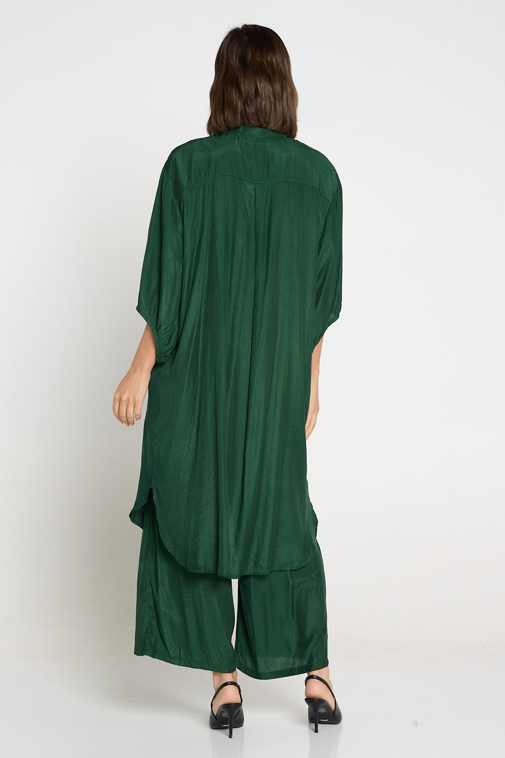 Tamara Extra Long Comfort Shirt - Forest