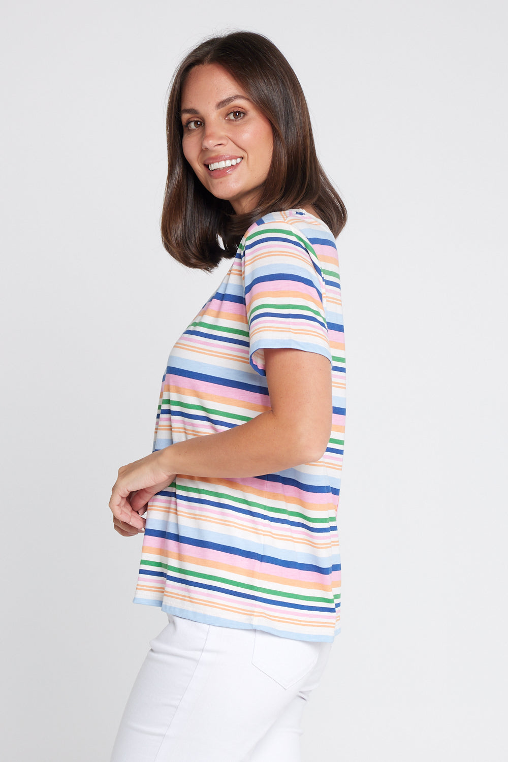 Sorbet Tee - Multi Stripe