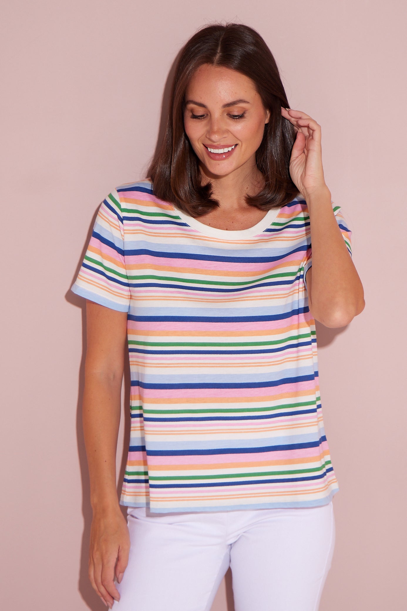 Sorbet Tee - Multi Stripe