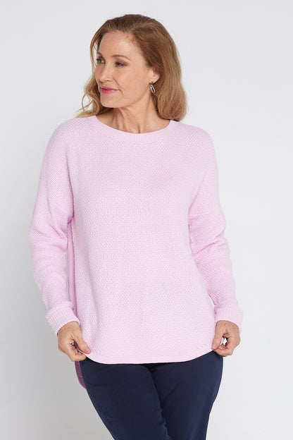 Brenda Waffle Knit - Blush