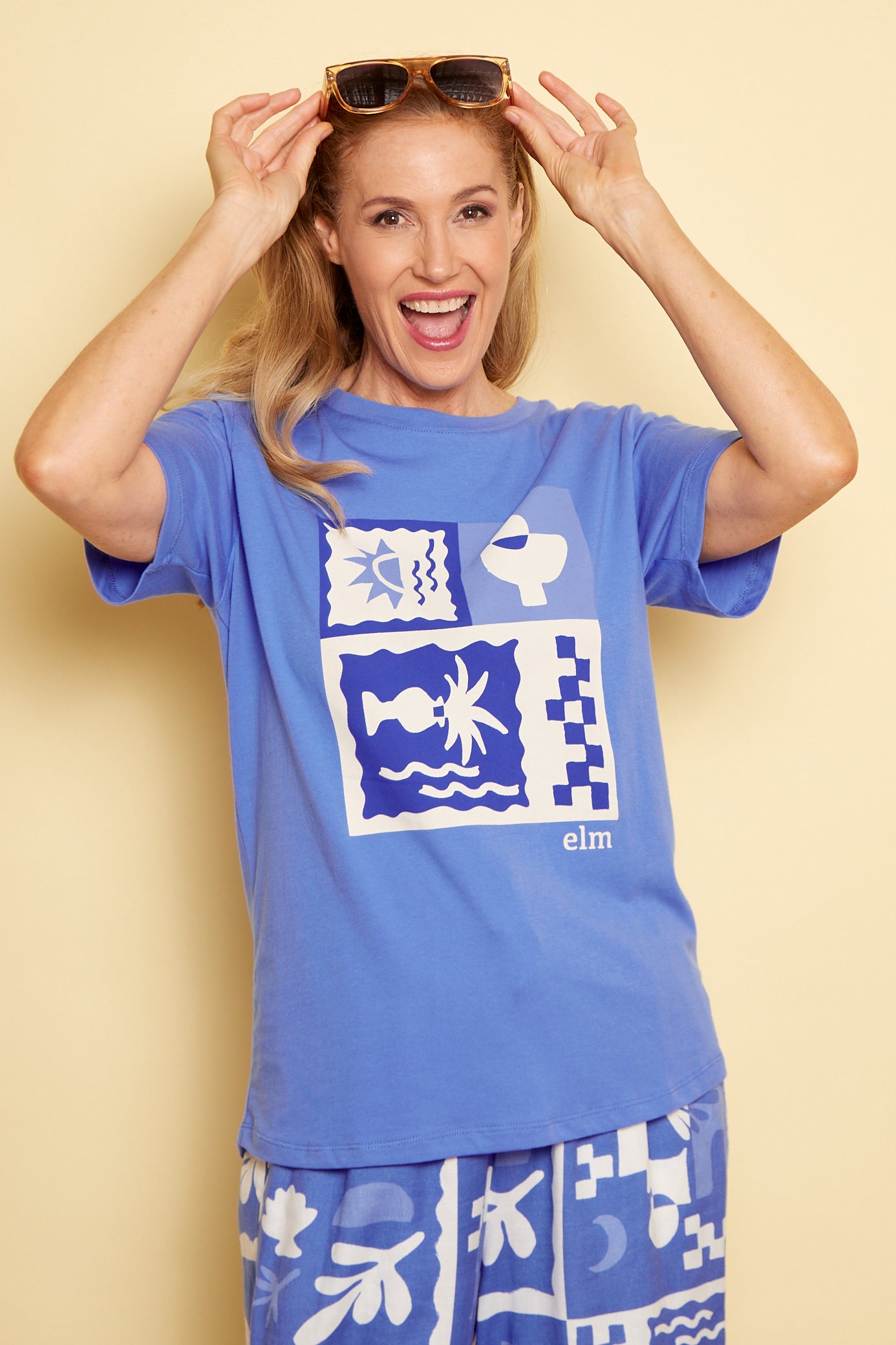 Holiday Sun Tee - Cerulean Blue