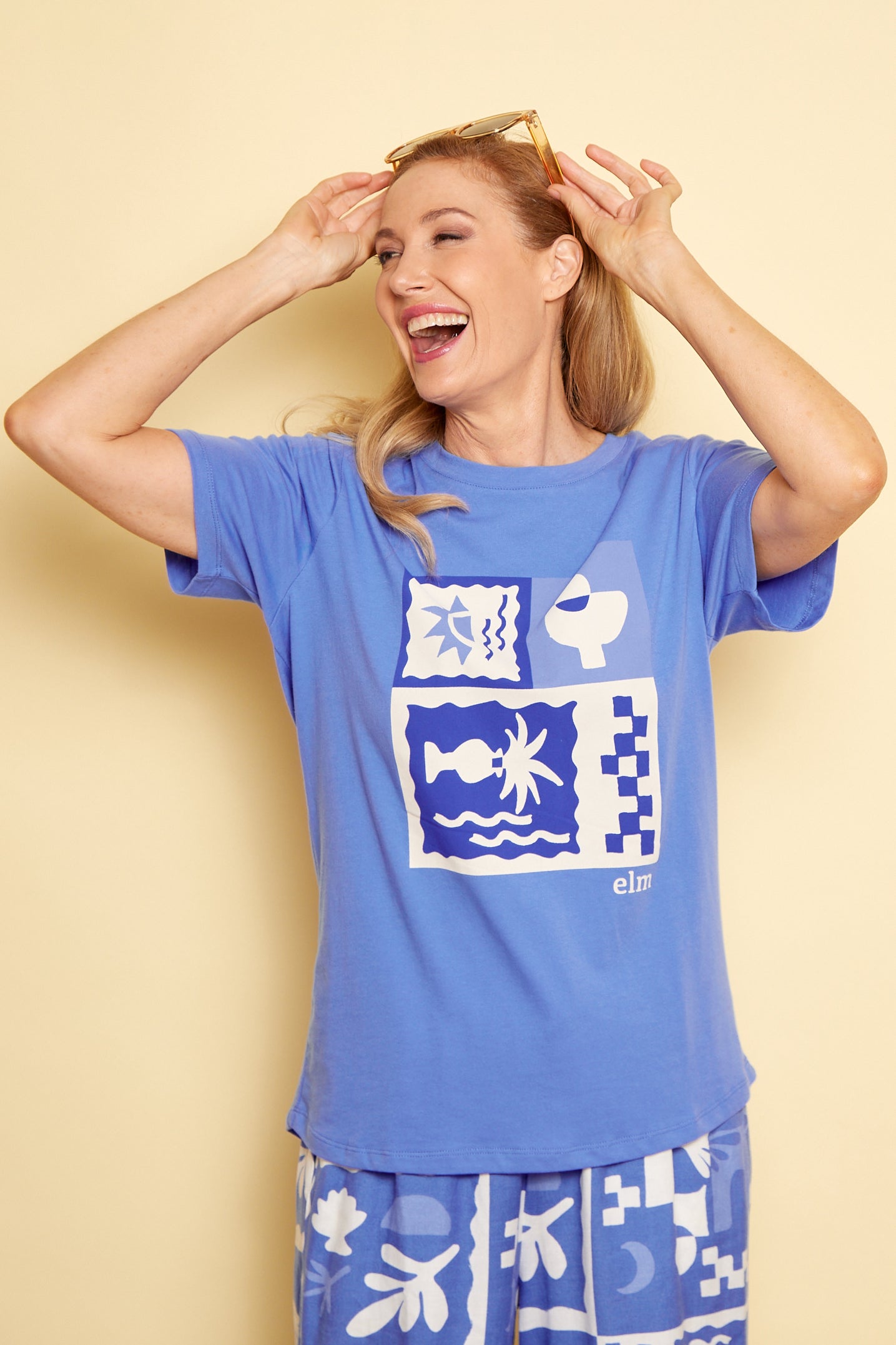 Holiday Sun Tee - Cerulean Blue