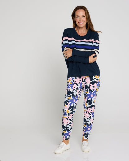 Quincy Lounge Pant - Floral Print