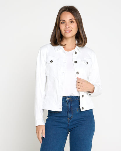 Michigan Denim Jacket - White