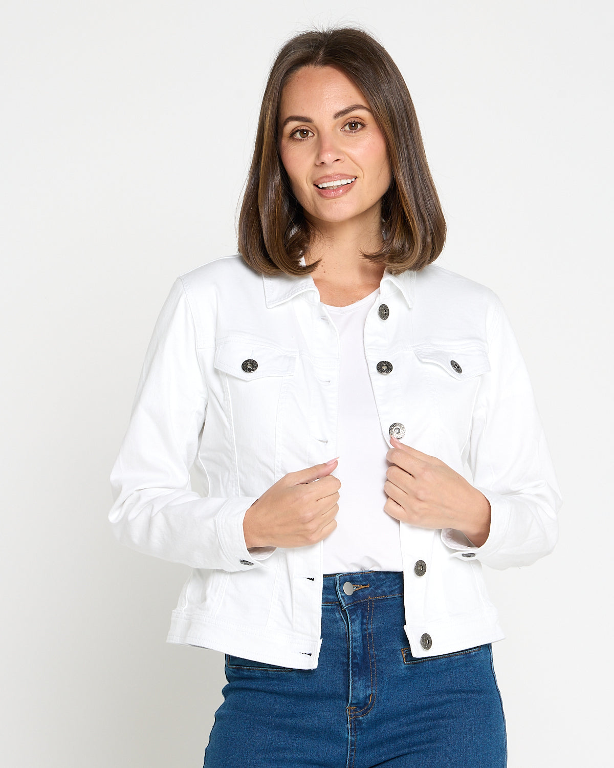 Michigan Denim Jacket - White