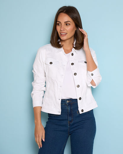Michigan Denim Jacket - White