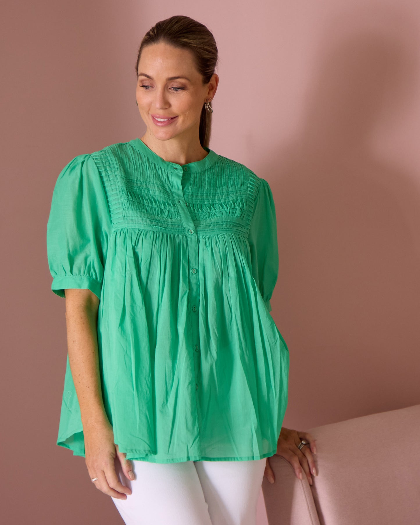 Monty Shirt - Gumdrop Green