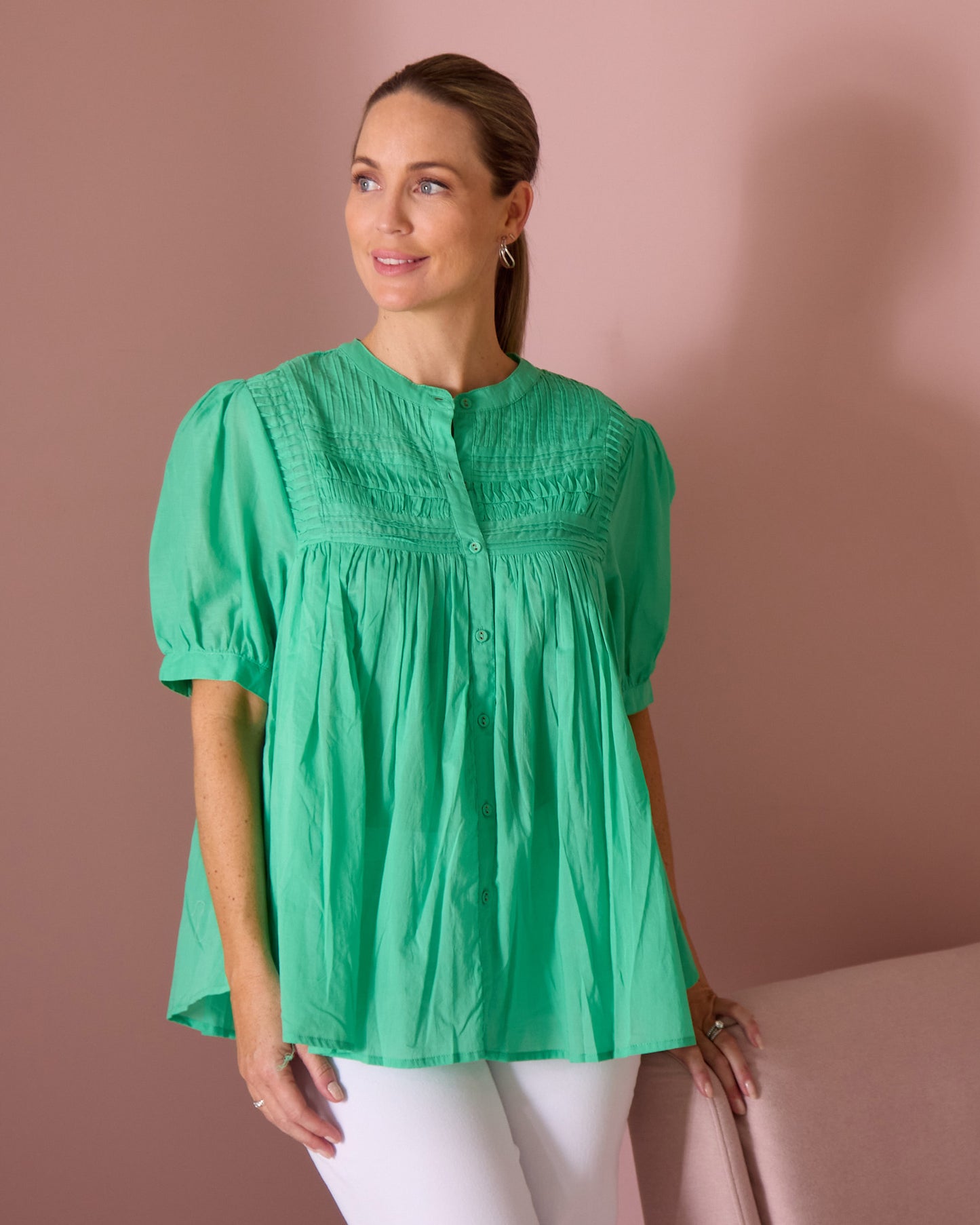 Monty Shirt - Gumdrop Green