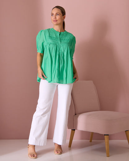 Monty Shirt - Gumdrop Green