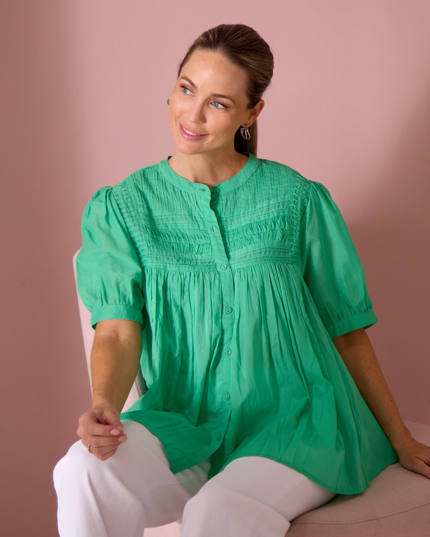 Monty Shirt - Gumdrop Green