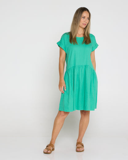 Sunset Hour Dress - Gumdrop Green