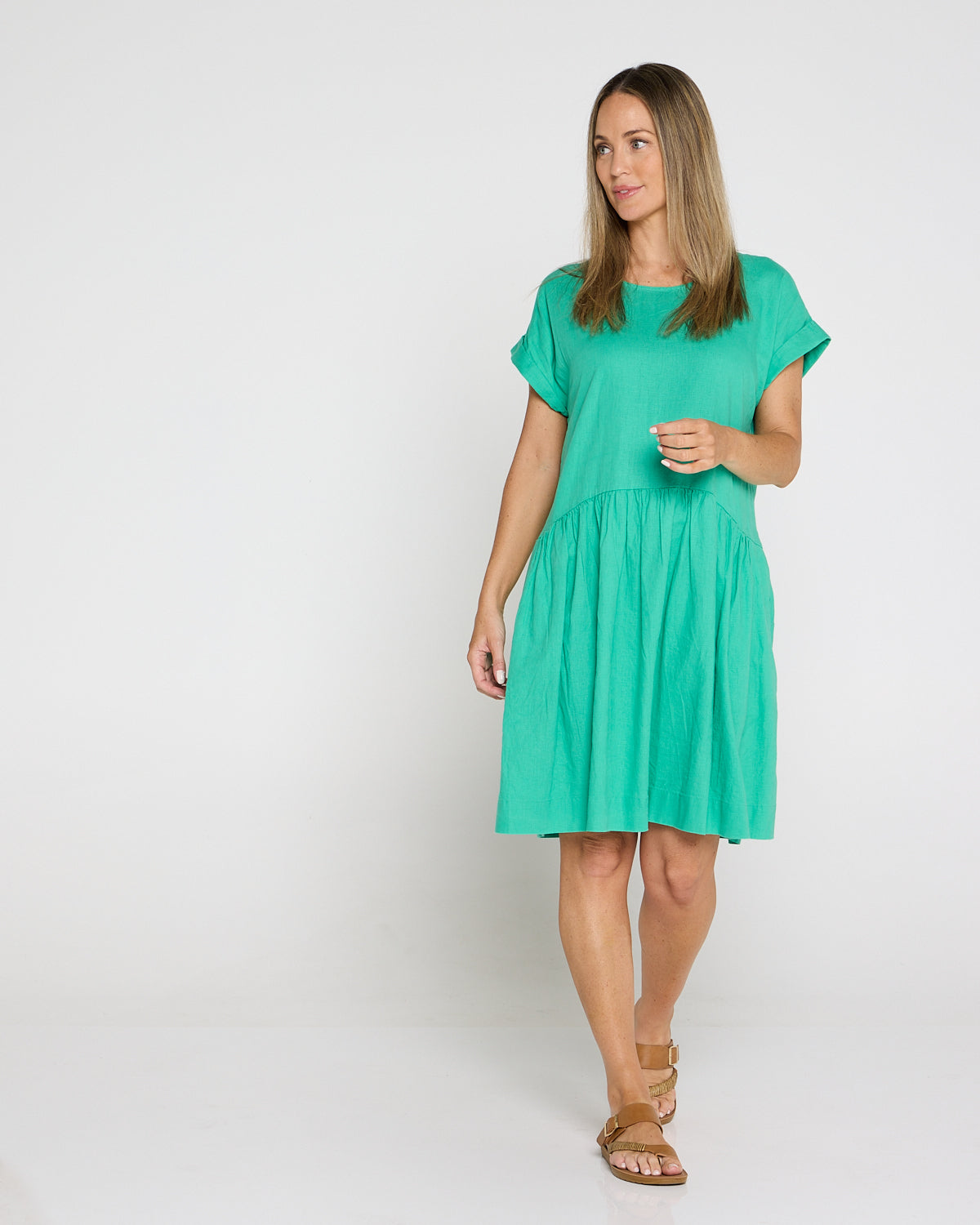 Sunset Hour Dress - Gumdrop Green
