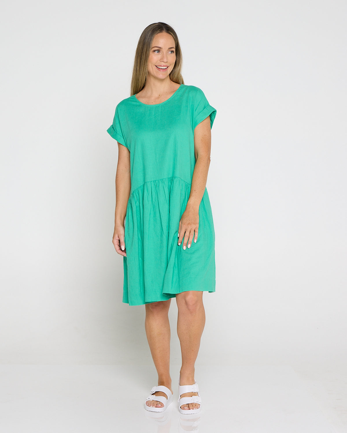 Sunset Hour Dress - Gumdrop Green