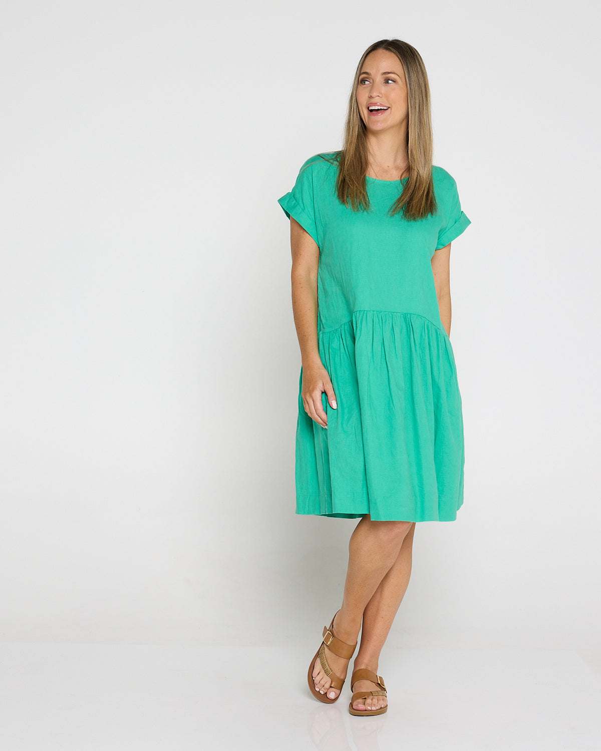 Sunset Hour Dress - Gumdrop Green