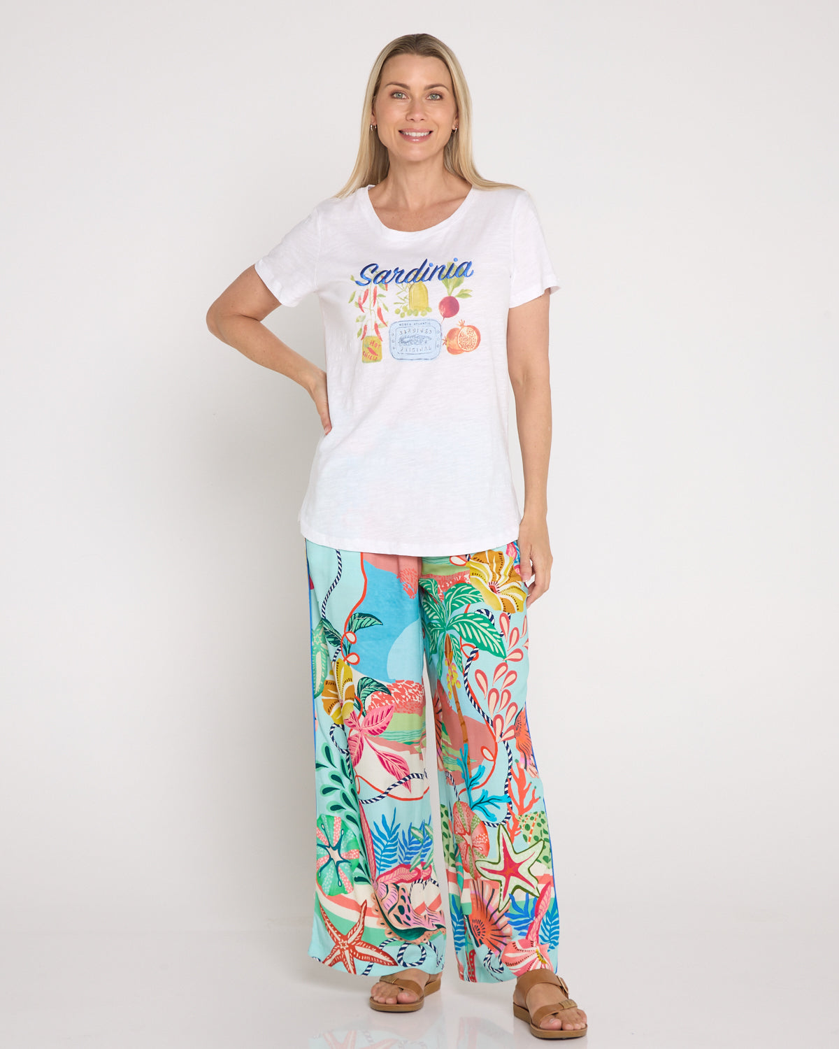 Alfresco Tee - Sardinia White