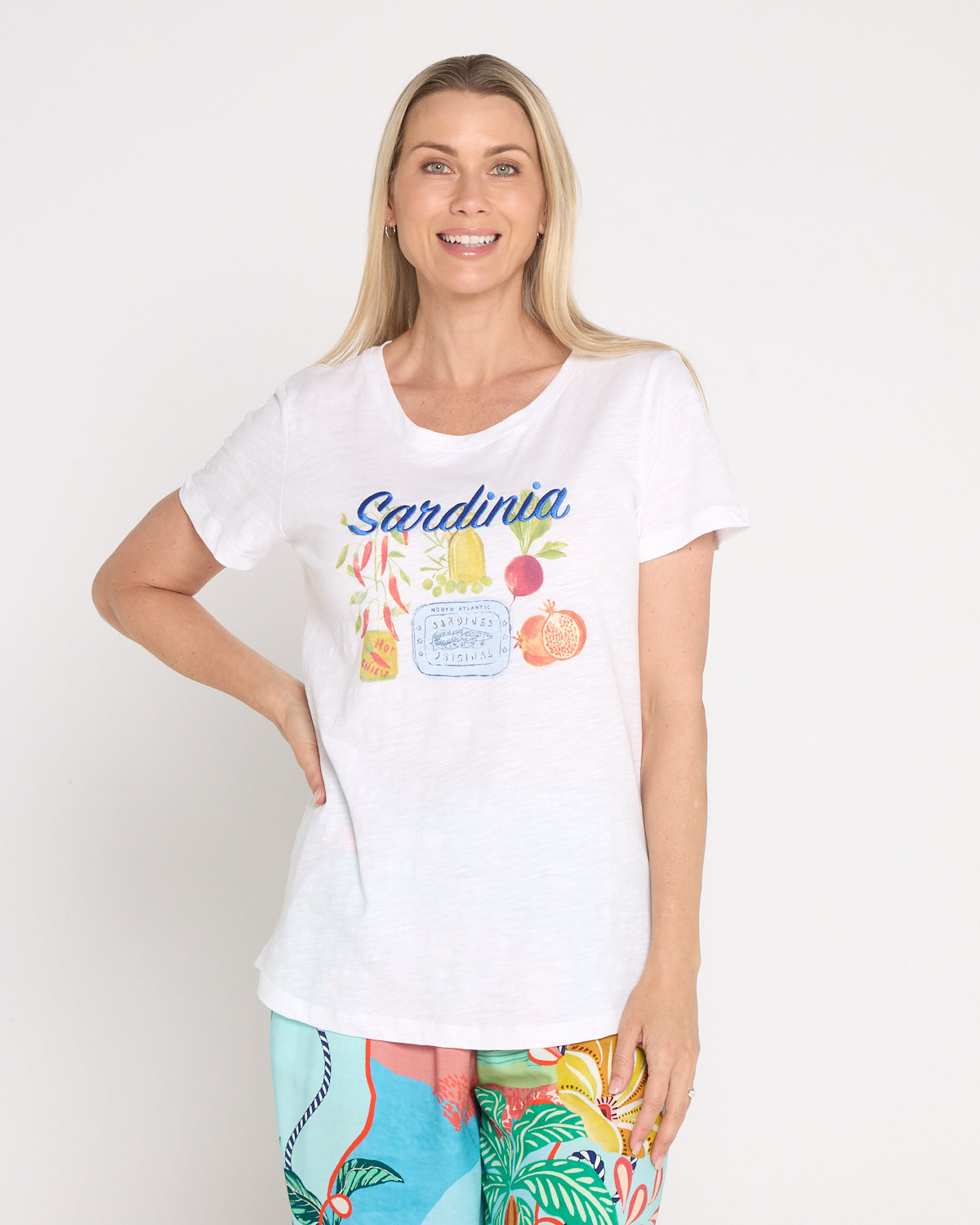 Alfresco Tee - Sardinia White