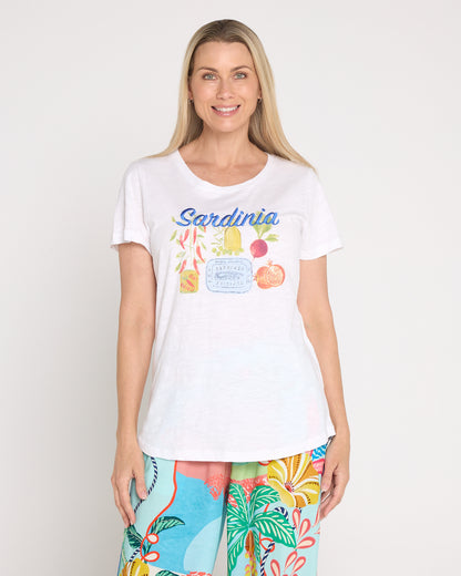 Alfresco Tee - Sardinia White